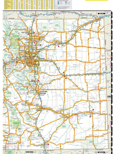 Rand McNally 2027 Atlas — interior state map page with mileage table